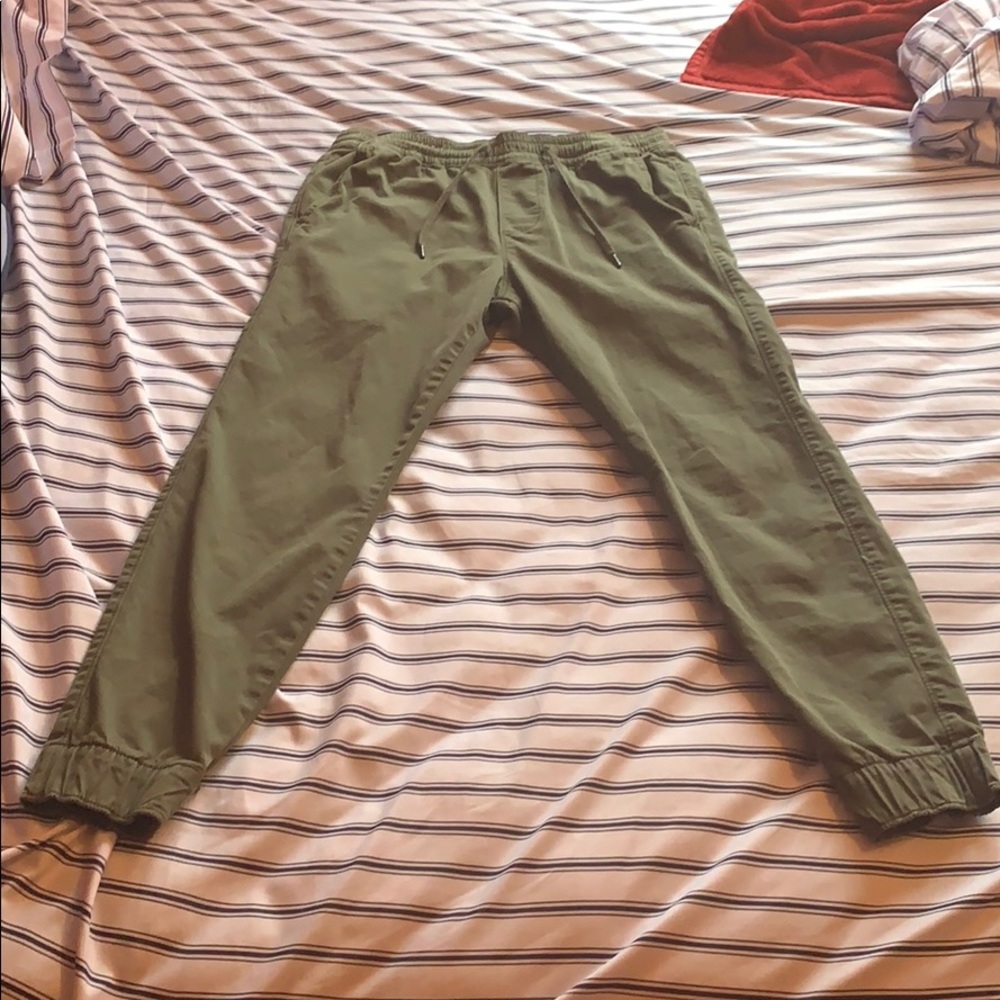 Olive Green Hollister Jean Joggers